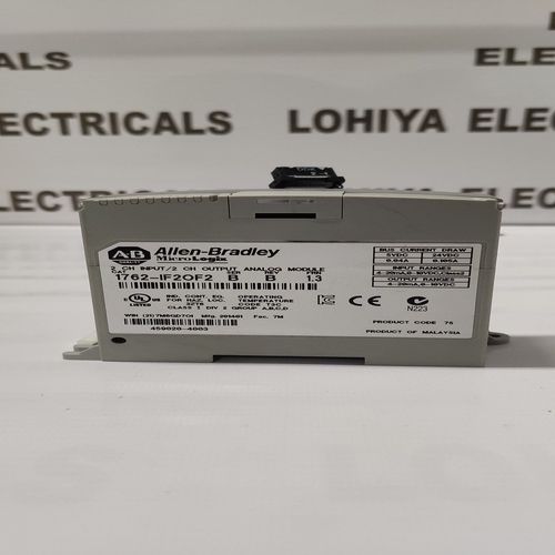 ALLEN BRADLEY 1762 IF2OF2 MICROLOGIX ANALOG OUTPUT MODULE