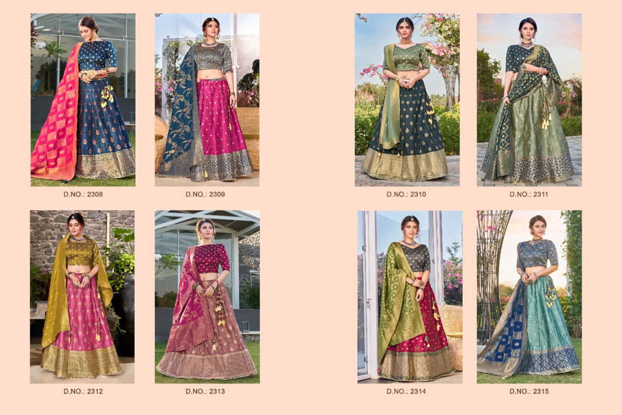 Sitara Bridal Designer Silk Lehenga Choli Catalogue Set