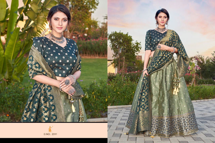 Sitara Bridal Designer Silk Lehenga Choli Catalogue Set