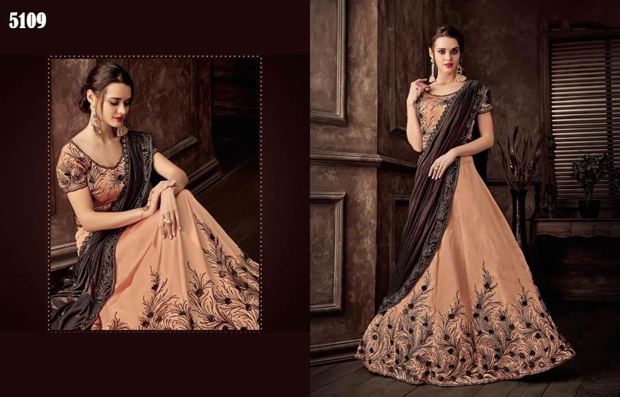 Sarabella Jacquard Wedding Wear Lehenga Set