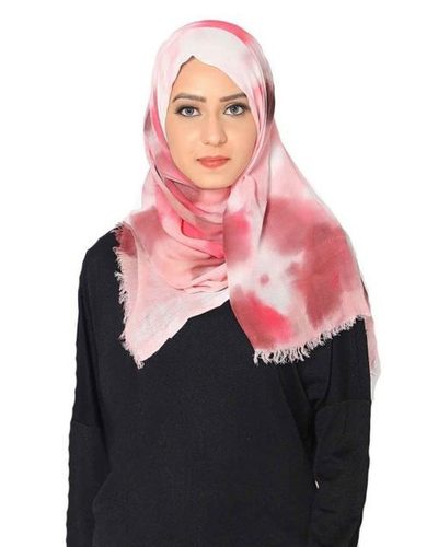 Trending TIE DYE Hijab Orange