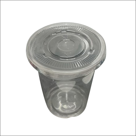 350ml Pet Glass With Flat Lid