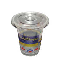 200ml Glass With Flat Lid