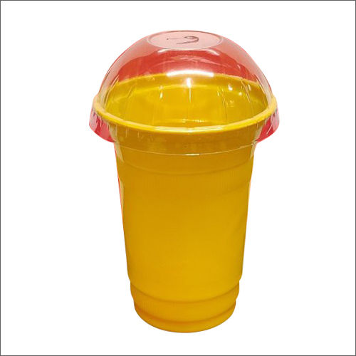 350Ml Color Glass With Dome Lid Application: Juice And Shakes