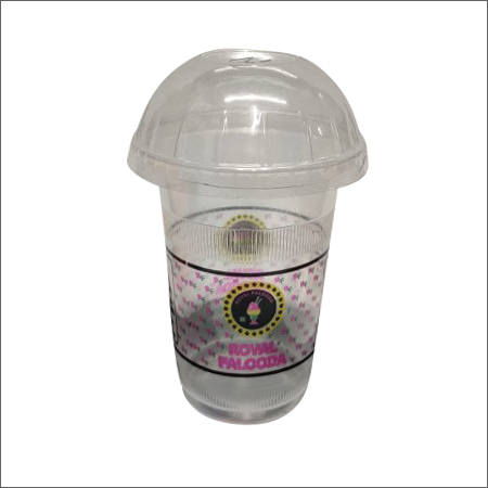 350Ml Plastic Glass With Dome Lid Application: Juice And Shake