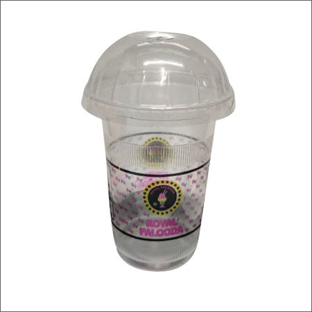 350ml Plastic Glass With Dome Lid