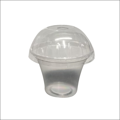 200ml Thickshake Glass with Dome Lid