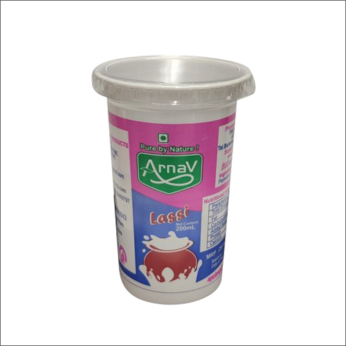 200ml Lassi Packaging Glass With Flat Lid