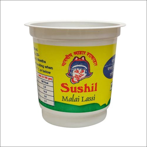 200ml Printed Malai Lassi Packaging Glass