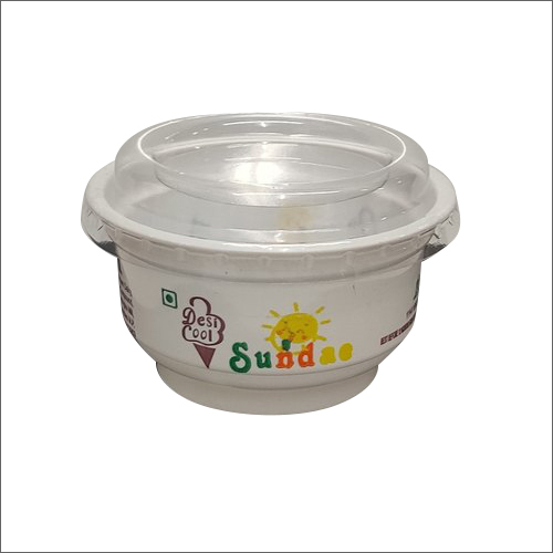 Ice Cream Cup With Lid 