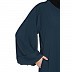 Loose Fit abaya with fashionable buttons on front panel  Teal