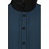 Loose Fit abaya with fashionable buttons on front panel  Teal