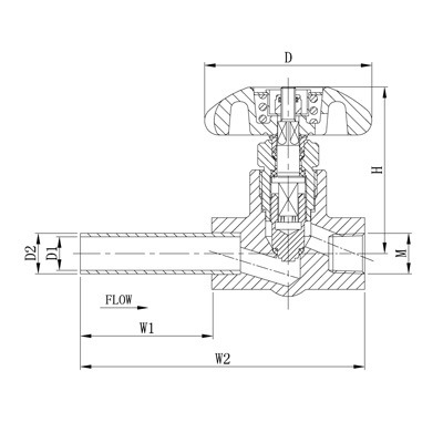 cryogenic globe valve DJ 10P 1 2 7 8