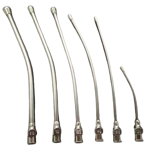 Veterinary bird feeding needle Drench Cannula Lure Lock cannula animal feeding needle Set of 6 Pcs