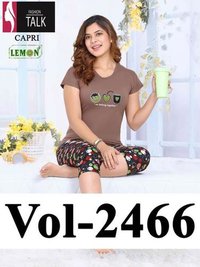 Shinker Ns Pocket Capry Vol 2466 Designer Night Wear Set