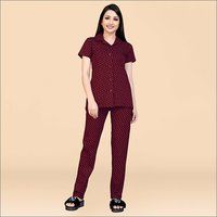 Ladies Printed Pant Night Suit