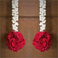 Washable Sphinx Artificial Jasmine Garland With Rose Flower Ball