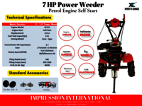 XPERTS CHOICE 7 HP Self Start Petrol Engine Power Weeder