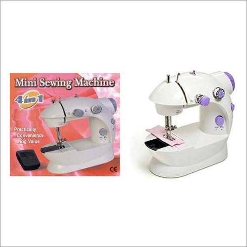 White 4 In 1 Mini Sewing Machine