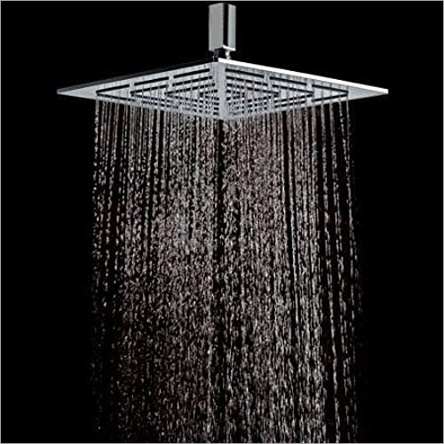6X6 Inches SS el Overhead Chrome Polished Finish Shower Head