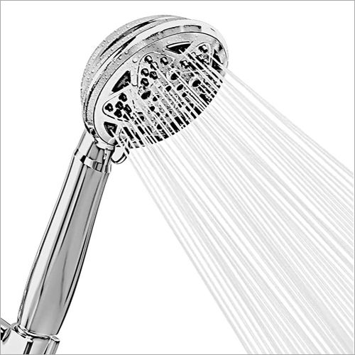 Round Abs 6 Mode Self Cleaning Hand Shower With 1.5 Meters Steel Hose