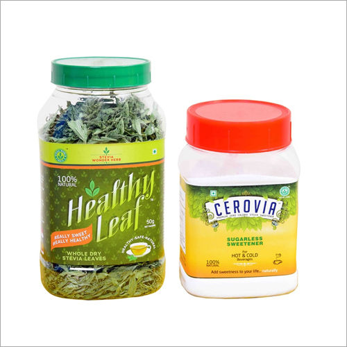 50 gm Natural Dried Stevia Leaf and Cerovia 100gm Stevia Powder