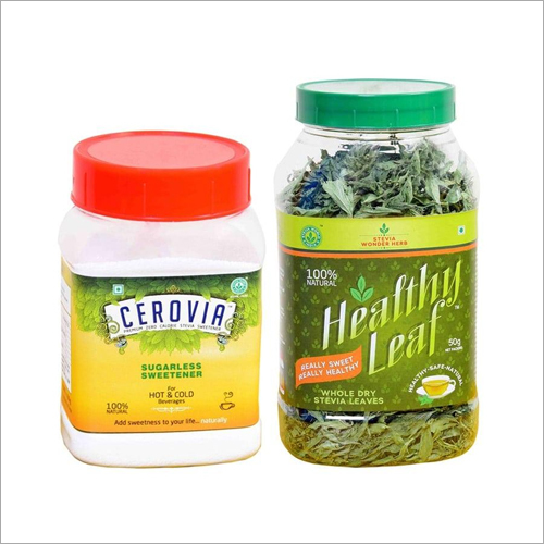 Cerovia 100gm Stevia Powder and Healthy Leaf 50gm Dried Natural Stevia Leaf