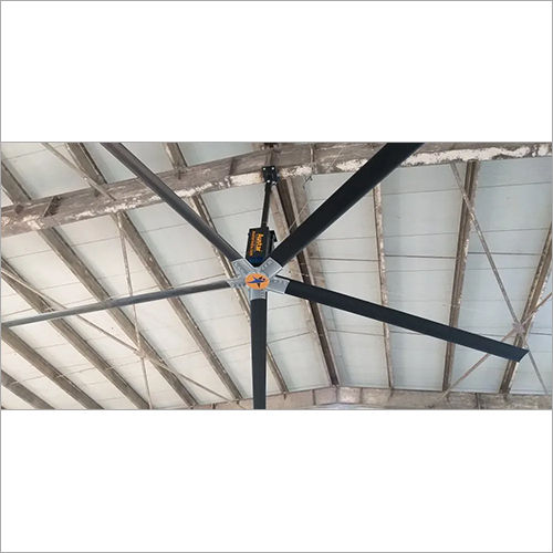 5 Black Airport HVLS Fans