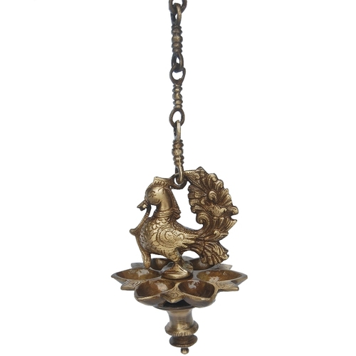 Religious worship hanging oil lamp by Aakrati