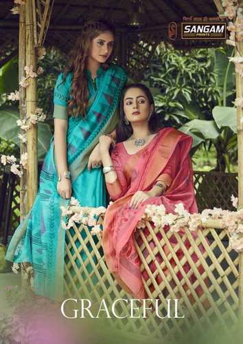 Graceful Cotton Printed Indian Wear Sarees Collection By DEV AND SMIT CO