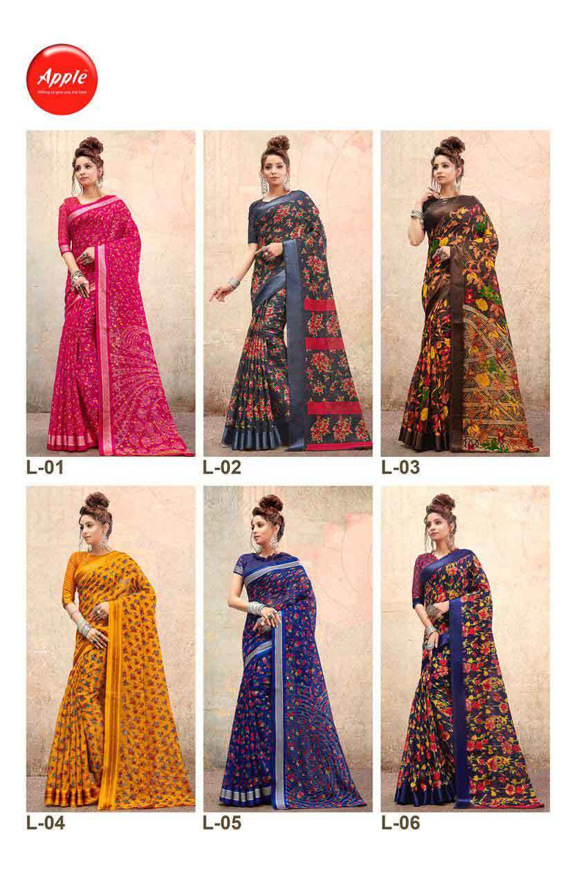 Graceful Cotton Printed Indian Wear Sarees Collection