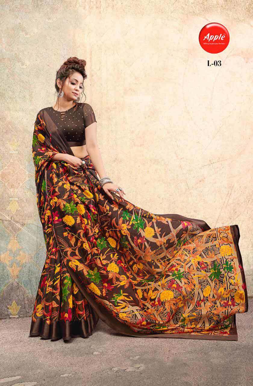 Graceful Cotton Printed Indian Wear Sarees Collection