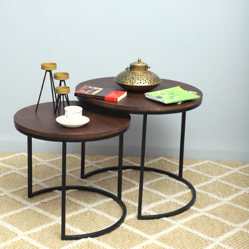 Handmade Set Of 2 Modern Coffee Table