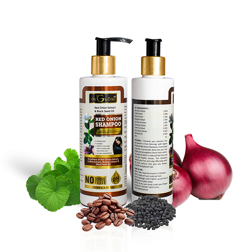 Red Onion Shampoo - Herbal Extract Infusion | Nourishing Energizing Hair Growth Supporting Formula