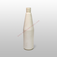 Hdpe Ketchup And Sauce Bottle - 610ml Capacity, White Color, Narrow Flip Top Lid, Screw Cap Seal, Durable Plastic Material