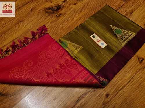 pure silk soft fancy handloom saree