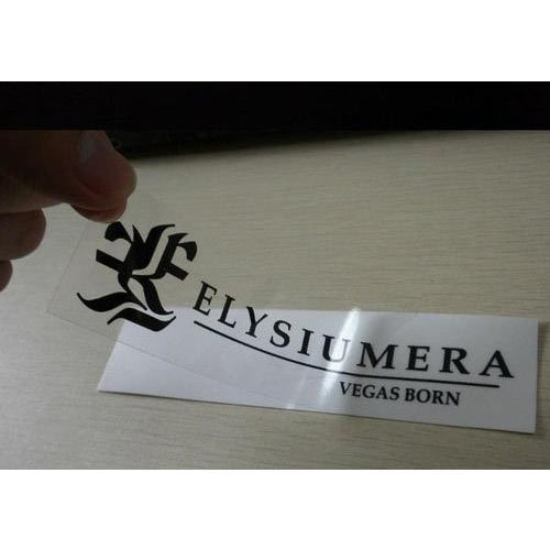 PVC CLEAR Transperent Labels