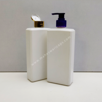 HDPE Square Hair Oil Bottle 500ml