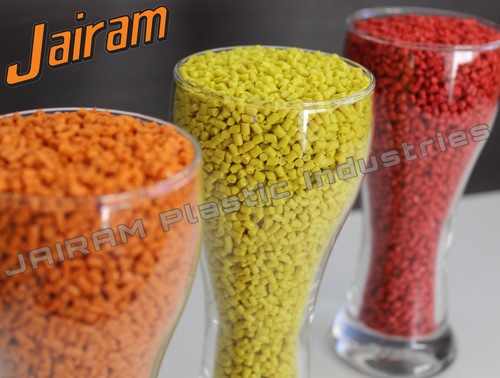 Recycled polymer granules