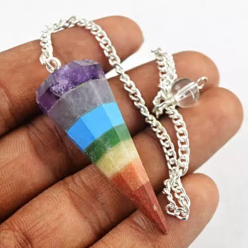 Seven chakra point pendulum