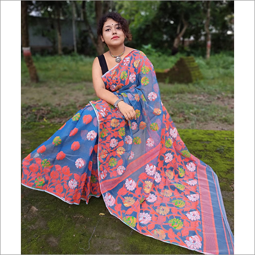 Multicolor Ladies Jamdani Saree