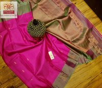 traditional silk saree border and pallu