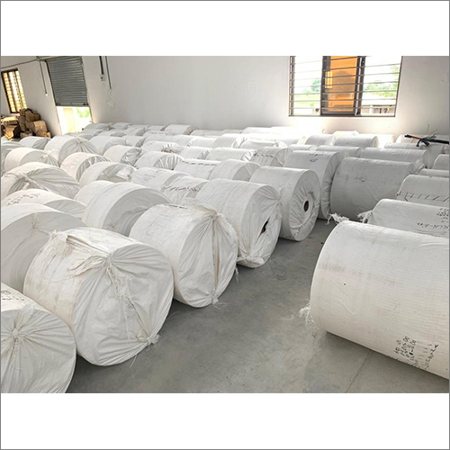 Plain Industrial White Pp Woven Fabric Roll