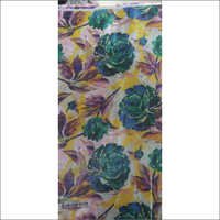 Digital Print Green Floral Fabric