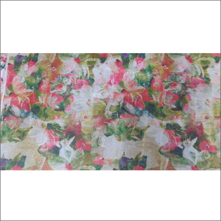 Washable Silk Chiffon Floral Print Fabric