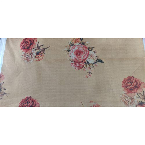 Light In Weight Linen Floral Print Fabric