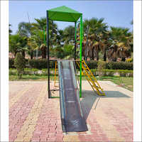 Outdoor Playground Slide with Party Swing