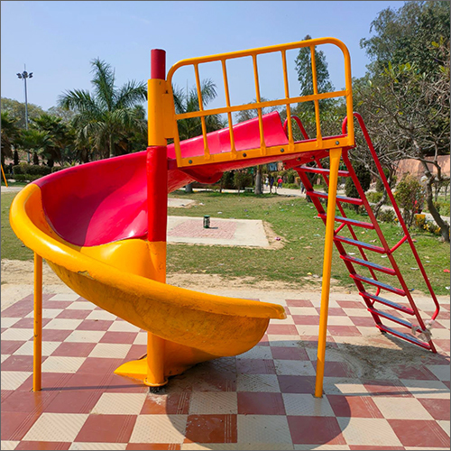 Outdoor Playground Spiral Slide
