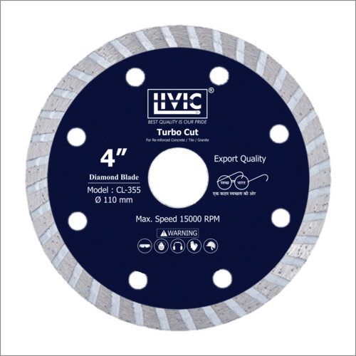  डायमंड ब्लेड टर्बो कट कटिंग सटीकता: 100% 