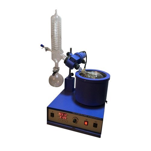 Rotary Vacuum Evaporator - 1 Liter Capacity, Thermostatically Controlled, M.S. Material, 220-240 Volt Voltage, 1 Year Warranty